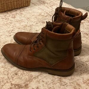 Steve Madden Brown and Olive Men's Boots